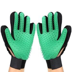 NEW Dog pet grooming mitts gloves for washing grooming massage deshedding B83